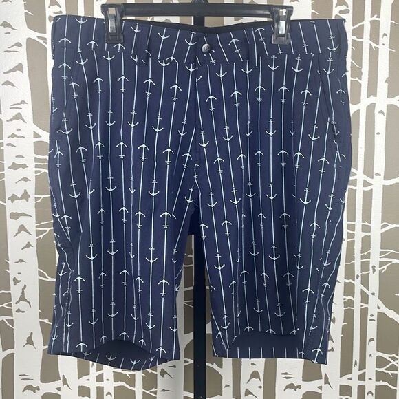 TRUNKS Men’s Multi-Functional Short in Navy Anchor Print sz 34 - Picture 1 of 6